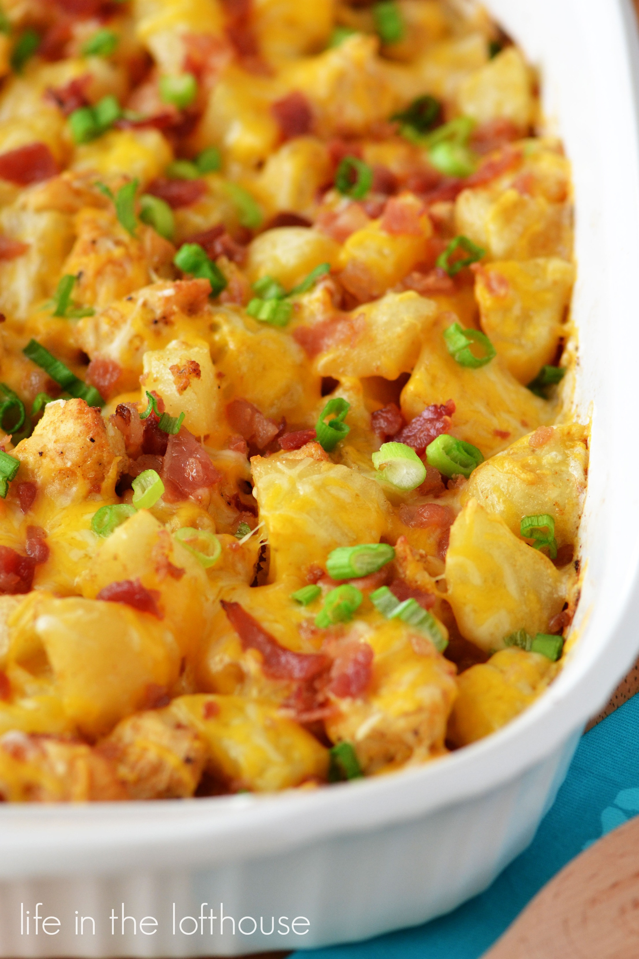 Cheese Potato Casserole
 Loaded Chicken and Potato Casserole