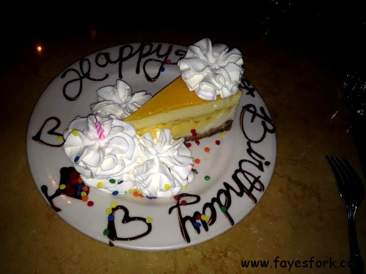 Cheesecake Factory Birthday Cake
 The Cheesecake Factory happy birthday sis PASADENA CA