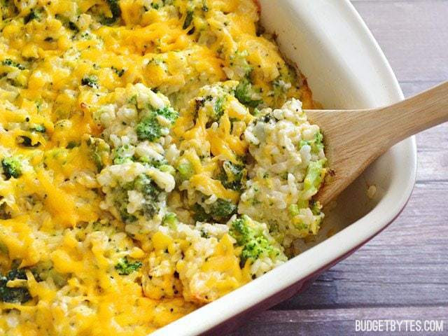 Cheesy Broccoli Casserole
 Broccoli Cheddar Casserole Bud Bytes