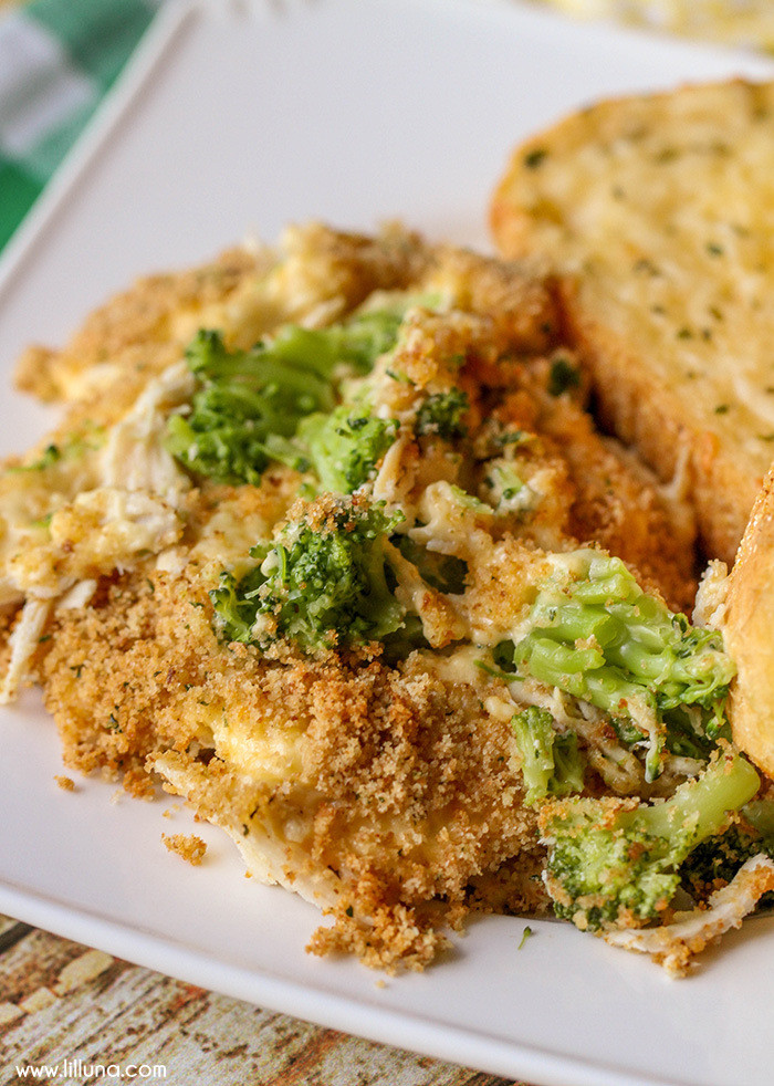 Cheesy Broccoli Casserole
 Cheesy Chicken Broccoli Casserole