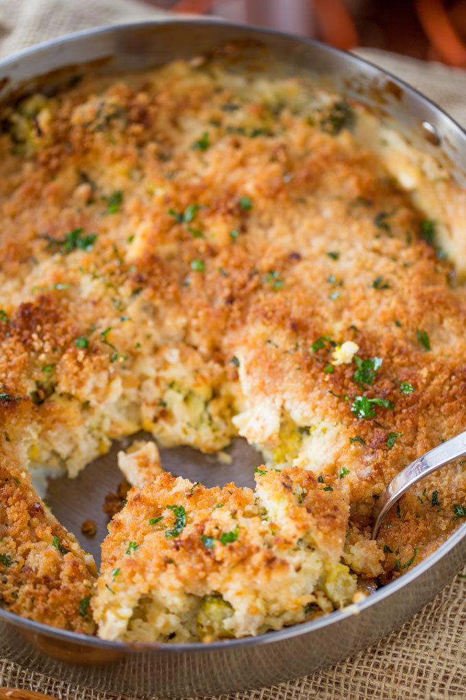 Cheesy Chicken Broccoli And Rice Casserole
 Cheesy Chicken Broccoli Rice Casserole Dinner then Dessert