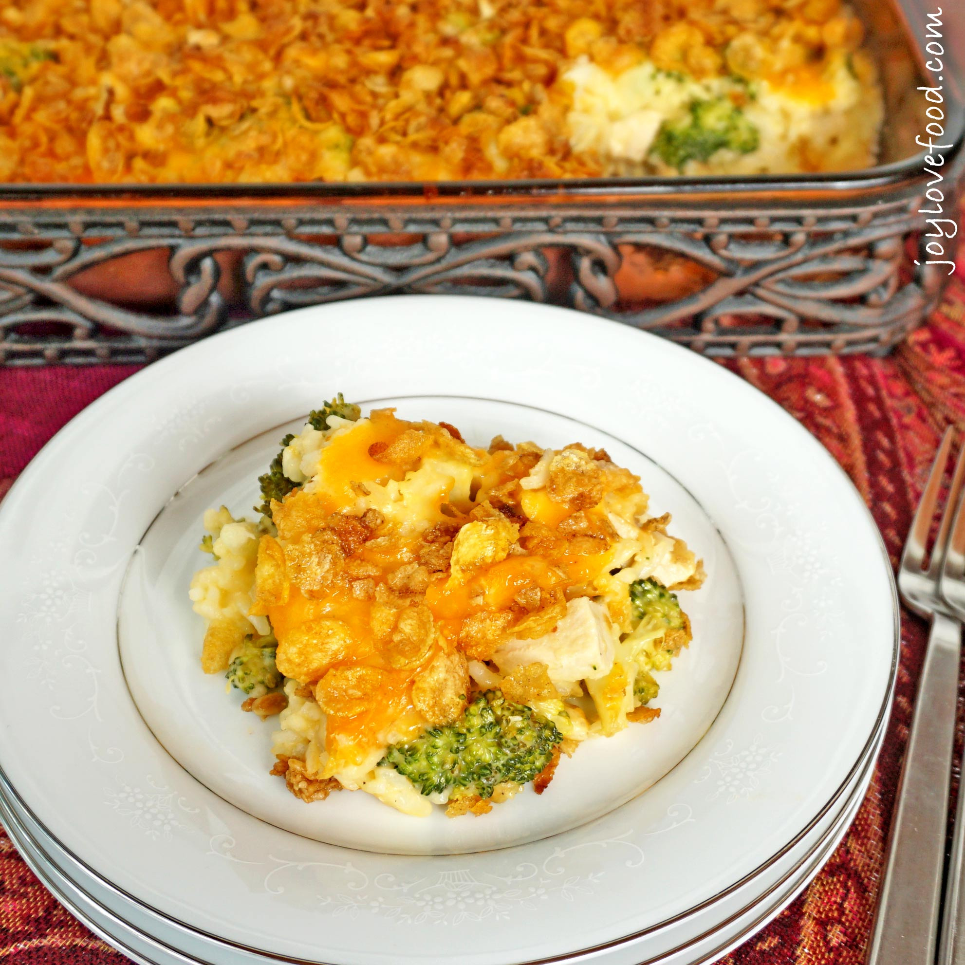 Cheesy Chicken Broccoli And Rice Casserole
 Cheesy Chicken Broccoli and Rice Casserole Joy Love Food