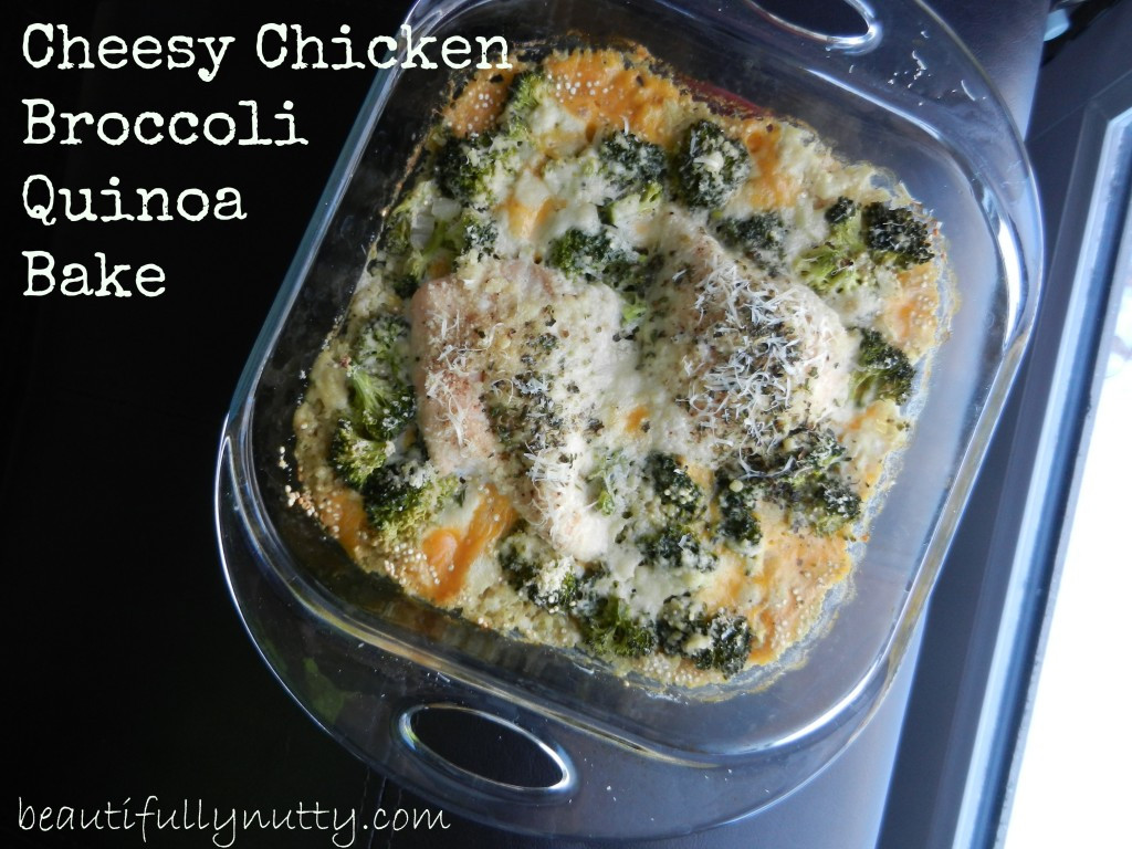 Cheesy Chicken Broccoli Bake
 Cheesy Chicken Broccoli Quinoa Bake Beautifully Nutty