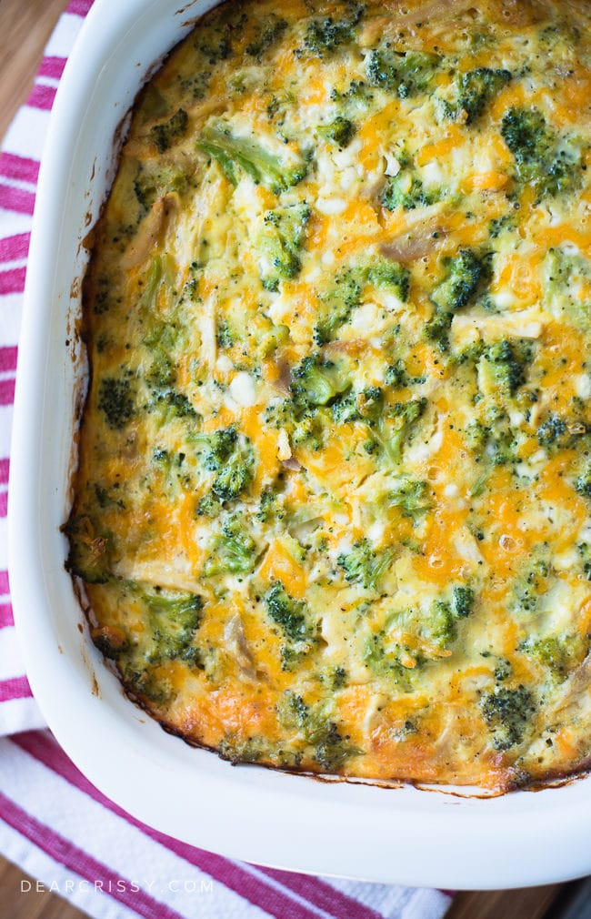 Cheesy Chicken Broccoli Bake
 Cheesy Chicken and Broccoli Casserole