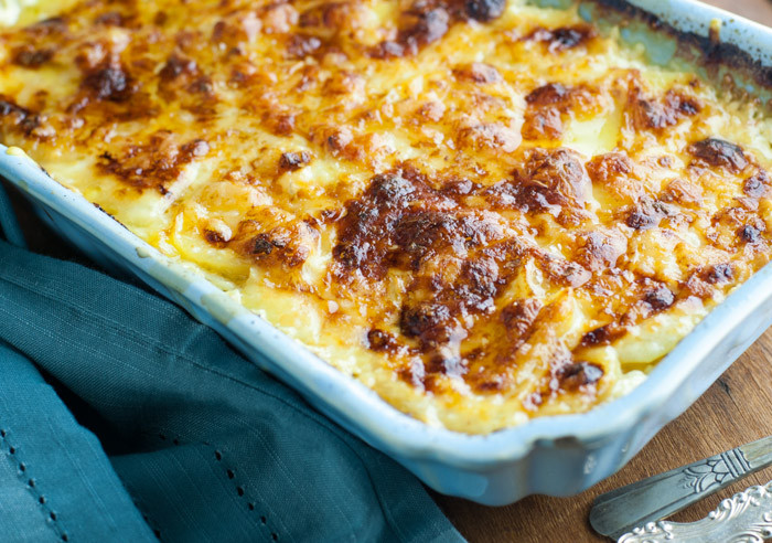 Cheesy Scalloped Potatoes Recipe
 Cheesy Scalloped Potatoes With Fontina and Gruyere The