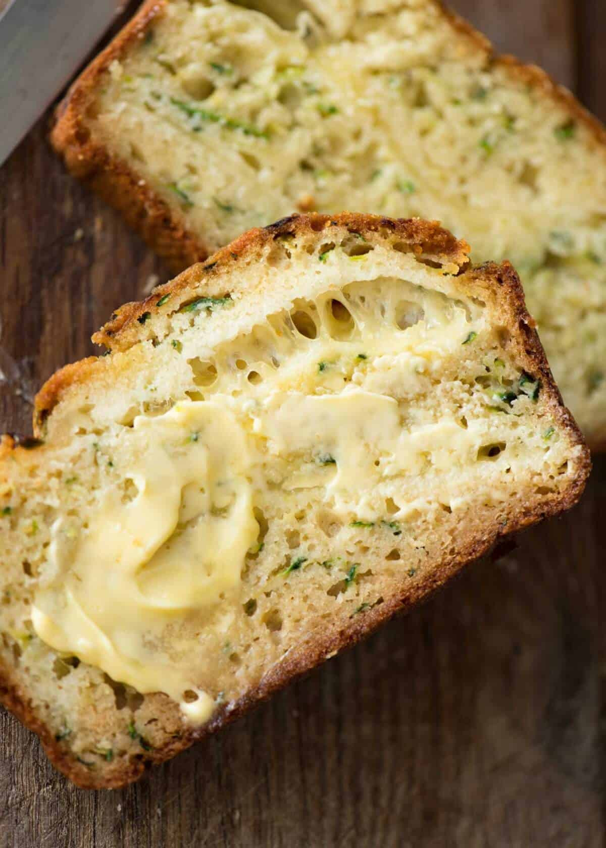 Cheesy Zucchini Bread
 Cheesy Zucchini Bread No Yeast