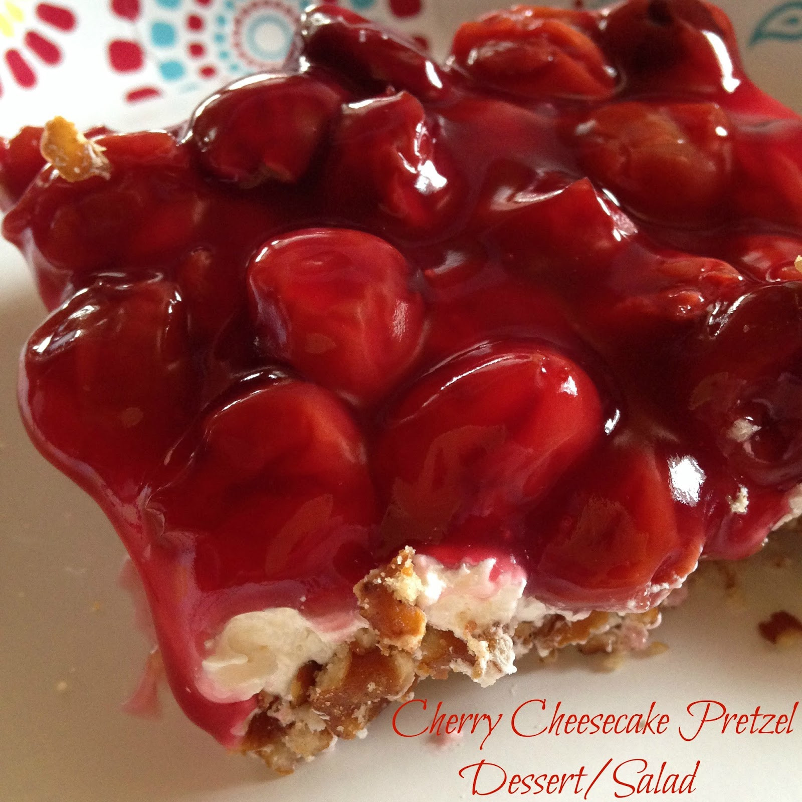 Cherry Pretzel Dessert
 Turnips 2 Tangerines Cherry Cheesecake Pretzel Dessert Salad