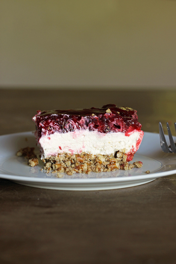 Cherry Pretzel Dessert
 cherry pretzel dessert dream whip