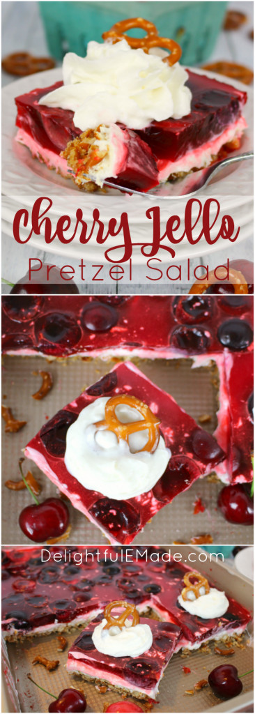 Cherry Pretzel Dessert
 cherry pretzel squares