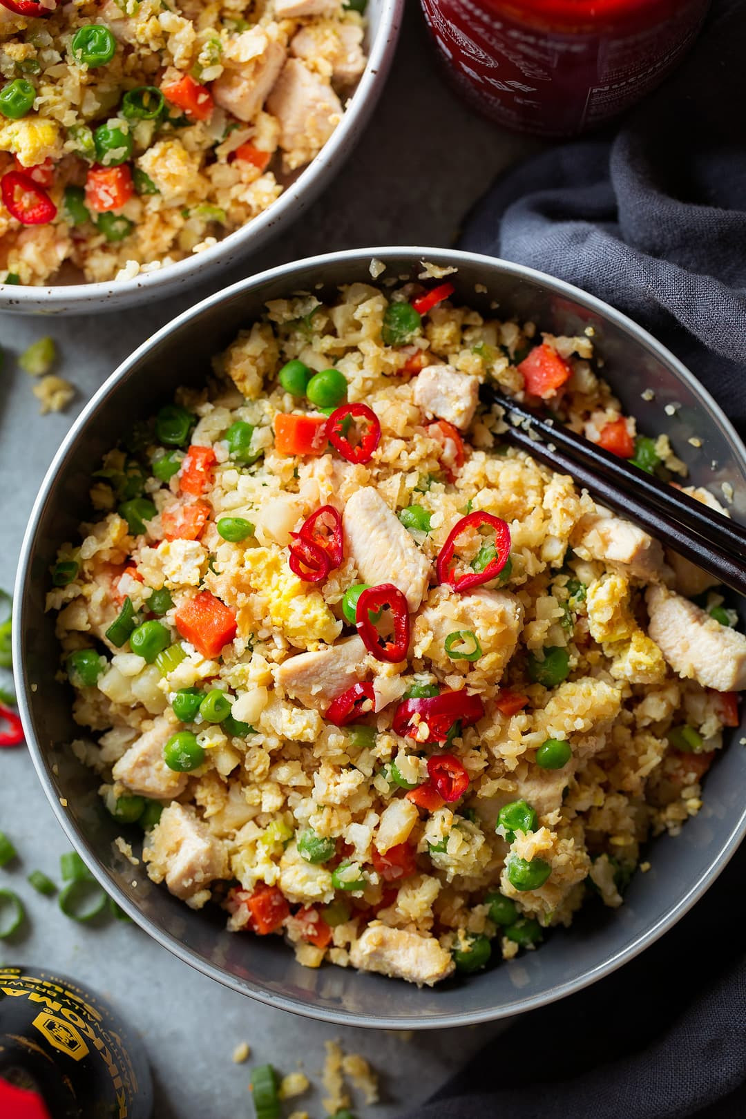 Chicken And Cauliflower Rice
 Cauliflower Chicken Fried "Rice" Cooking Classy