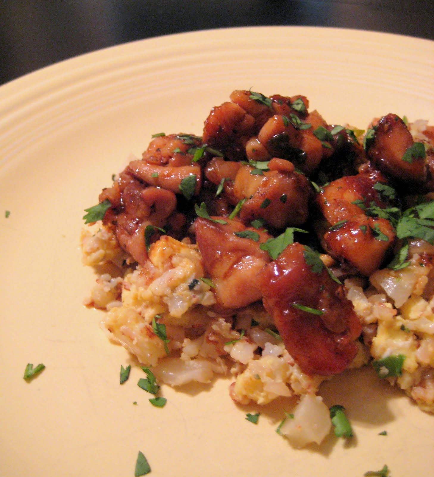 Chicken And Cauliflower Rice
 Dandy Dishes Orange Chicken and Cauliflower Fried Rice