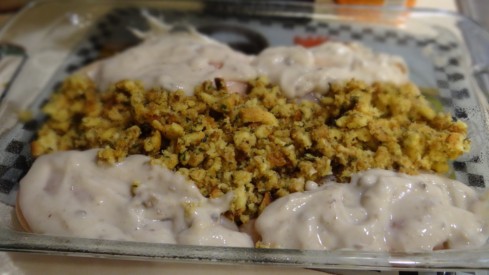 Chicken And Cream Of Mushroom Soup
 baked chicken with cream of chicken soup and stuffing