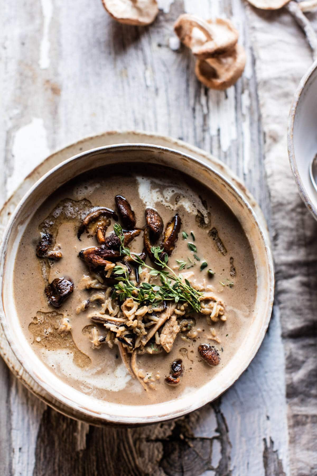 Chicken And Cream Of Mushroom Soup
 Cream of Mushroom Chicken Wild Rice Soup Half Baked Harvest