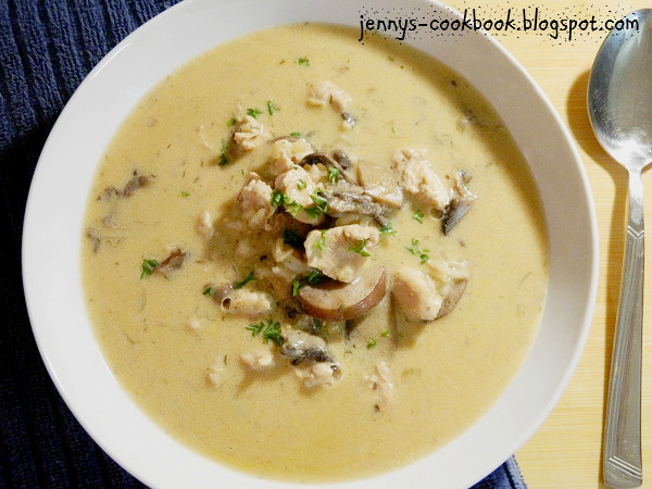 Chicken And Cream Of Mushroom Soup
 Jenny s Cookbook Creamy Chicken and Mushroom Soup