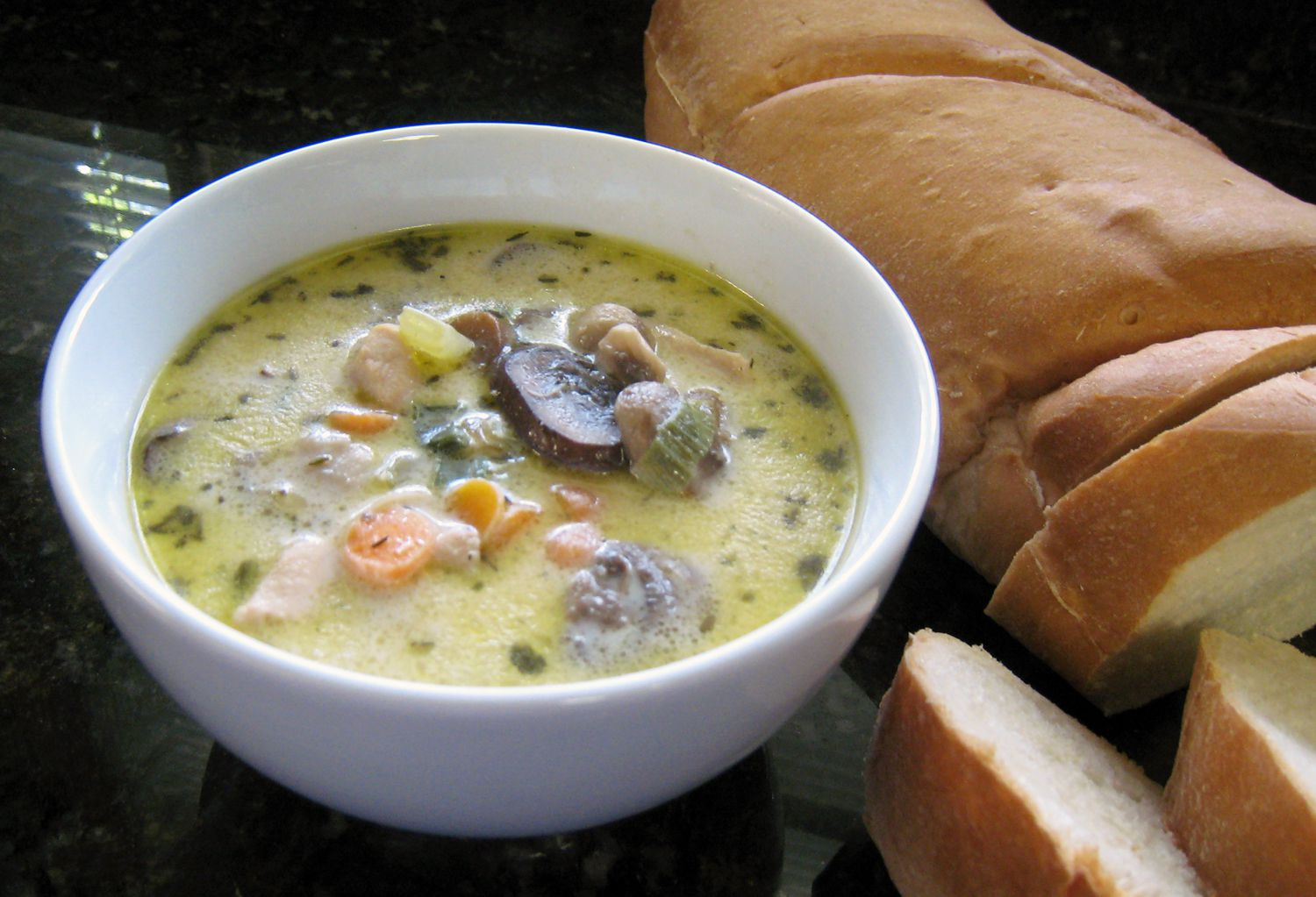 Chicken And Cream Of Mushroom Soup
 Creamy Chicken Mushroom Soup Recipe