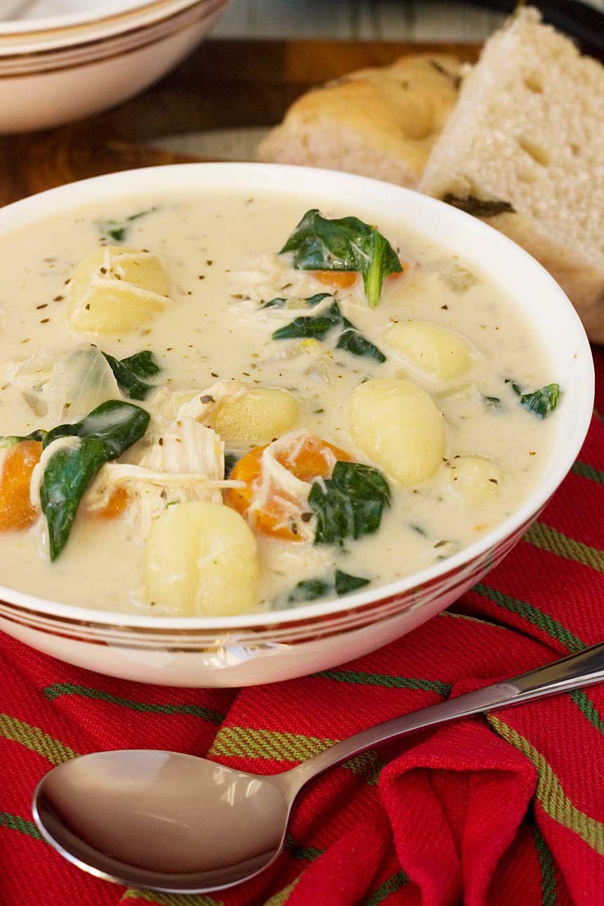 Chicken And Gnocchi Soup Olive Garden
 Crockpot chicken gnocchi soup Olive Garden copycat