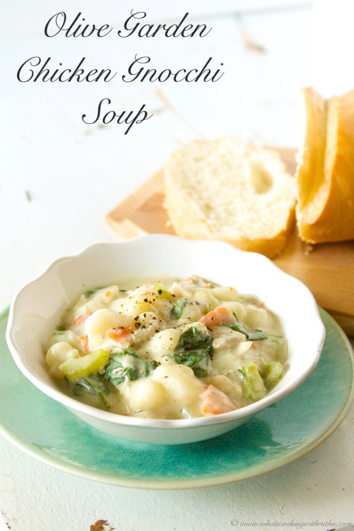 Chicken And Gnocchi Soup Olive Garden
 Olive Garden Chicken Gnocchi Soup copycat Cooking With