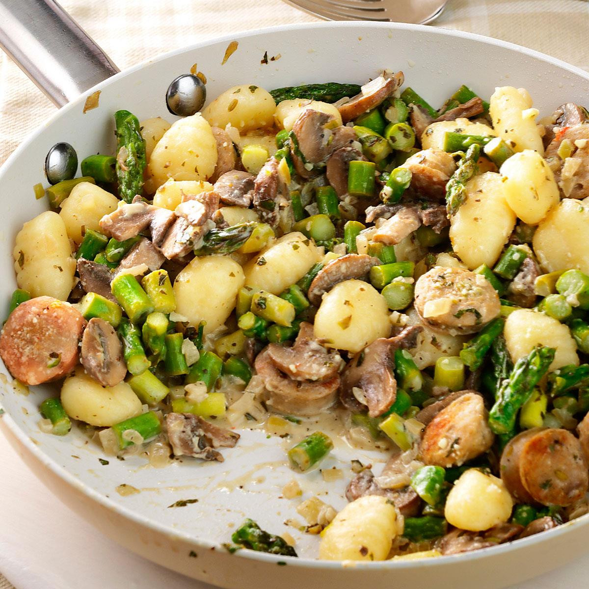 Chicken And Sausage Recipes
 Chicken Sausage & Gnocchi Skillet Recipe