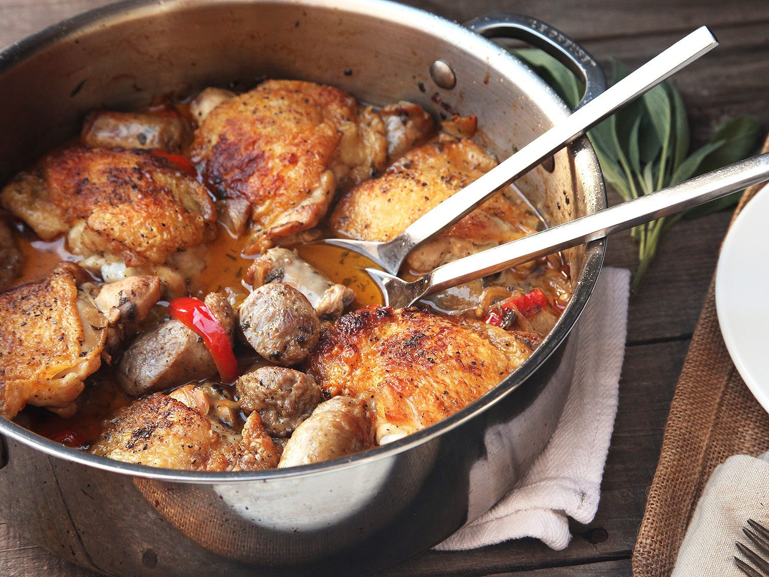 Chicken And Sausage Recipes
 Chicken Scarpariello Braised Chicken With Sausage and