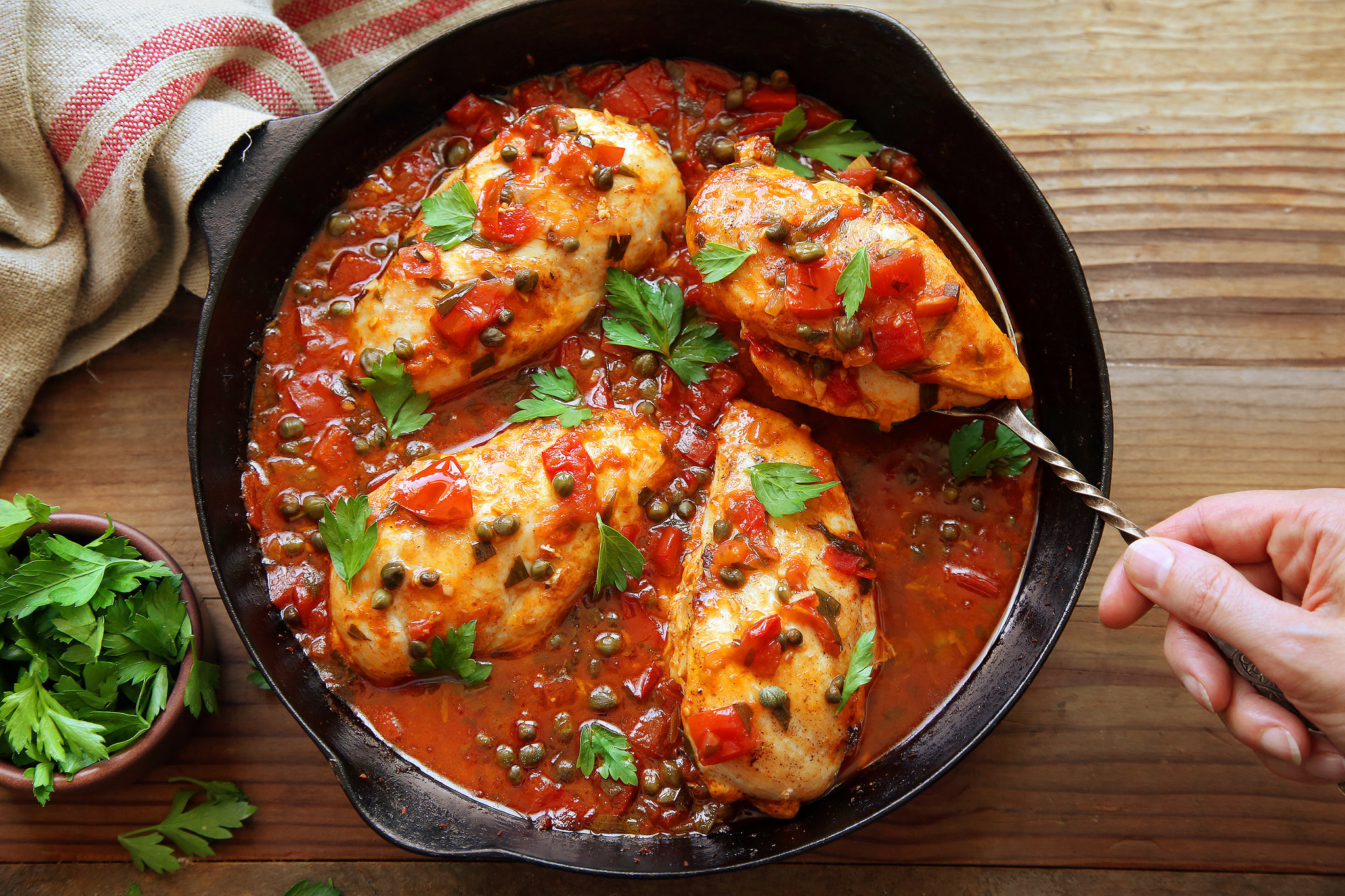 Chicken And Tomato Recipes
 Chicken Breasts With Tomatoes and Capers Recipe NYT Cooking