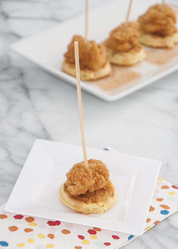 Chicken And Waffles Appetizer
 Chicken & Waffle Appetizer Bites – Earnest Home co