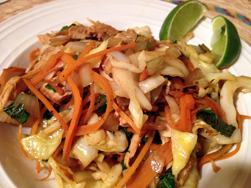 Chicken Cabbage Stir Fry
 Leah s Clean Kitchen Thai Chicken and Cabbage Stir fry