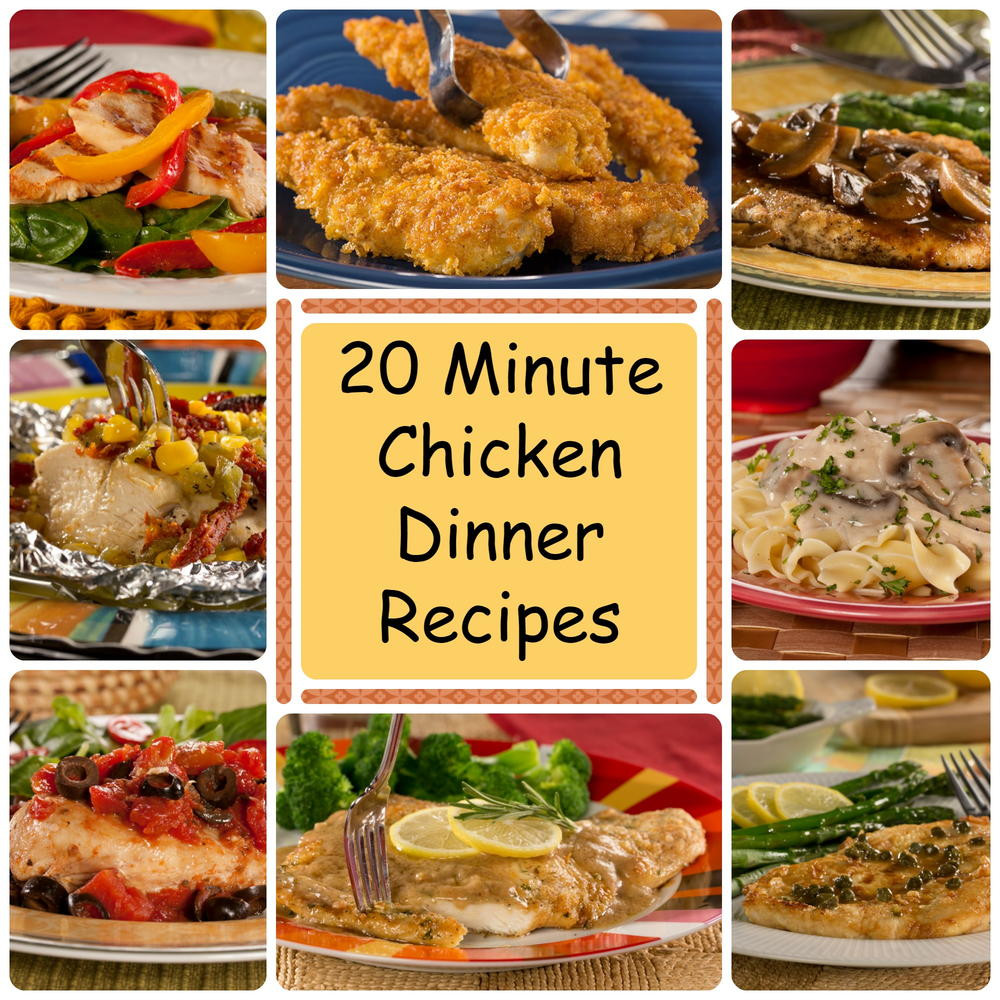 Chicken Dinner Recipes
 20 Minute Chicken Dinner Recipes