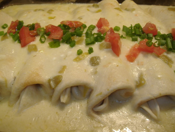 Chicken Enchiladas With White Sauce
 Chicken Enchiladas white Sauce Recipe Food