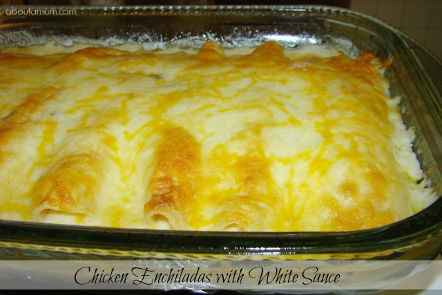 Chicken Enchiladas With White Sauce
 Simple Chicken Enchiladas with White Sauce About A Mom