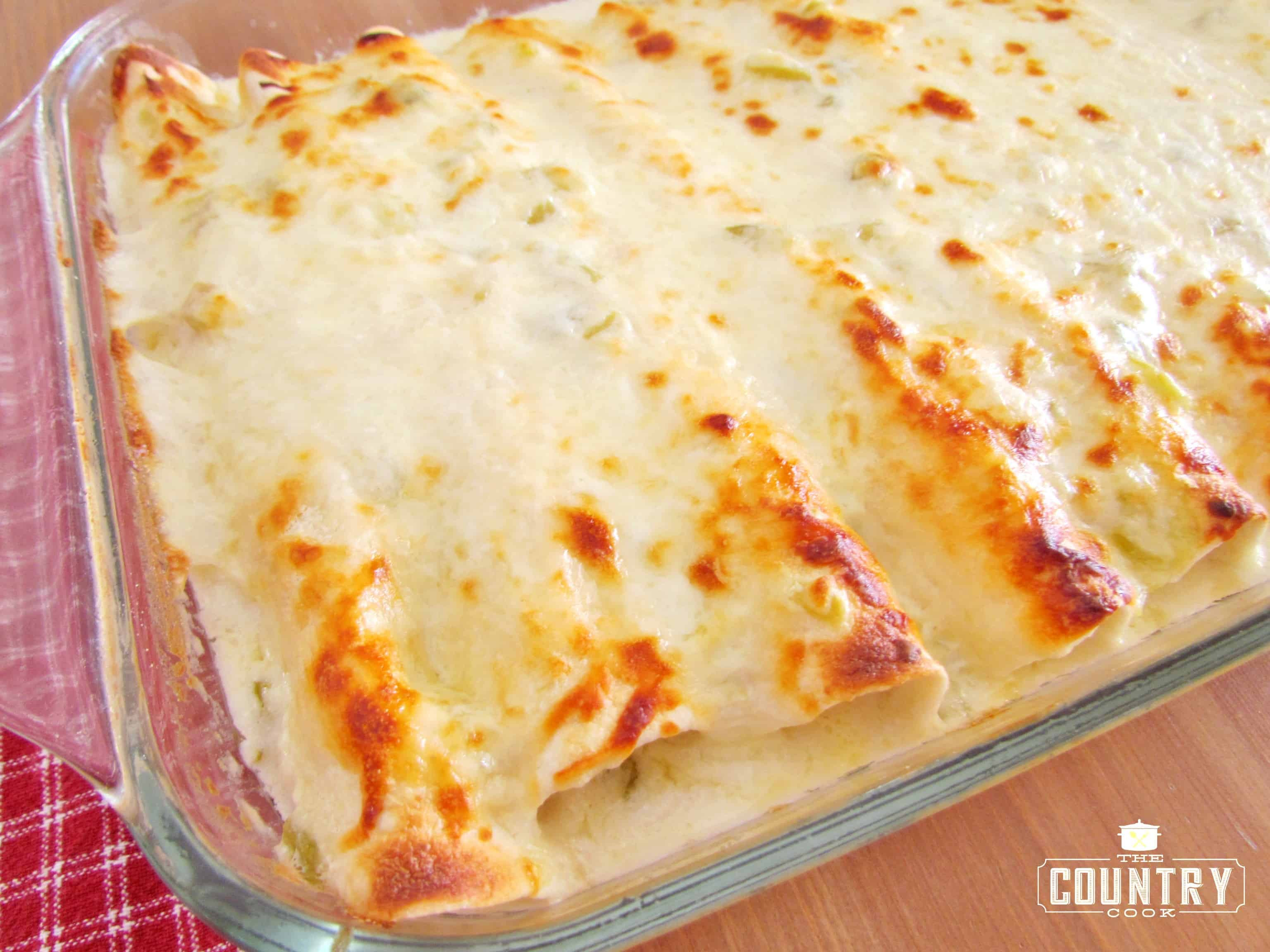 Chicken Enchiladas With White Sauce
 Creamy Chicken Enchiladas with White Sauce The Country Cook