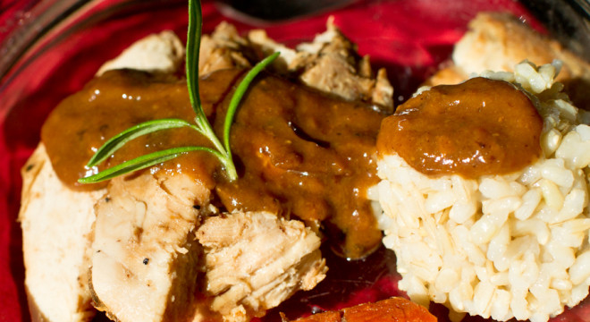 Chicken Gravy From Scratch
 Drippings & Browned Fond from Roasted Chicken Archives