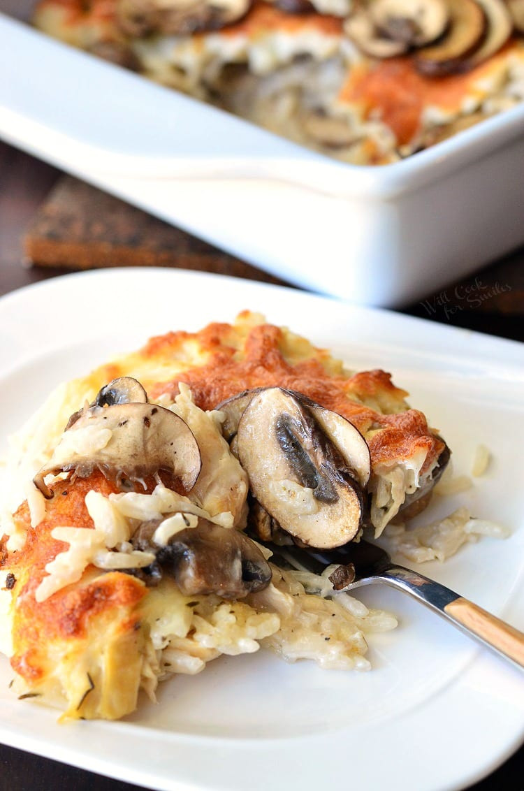 Chicken Mushroom Rice Casserole
 Creamy Chicken Mushroom Rice Casserole Will Cook For Smiles