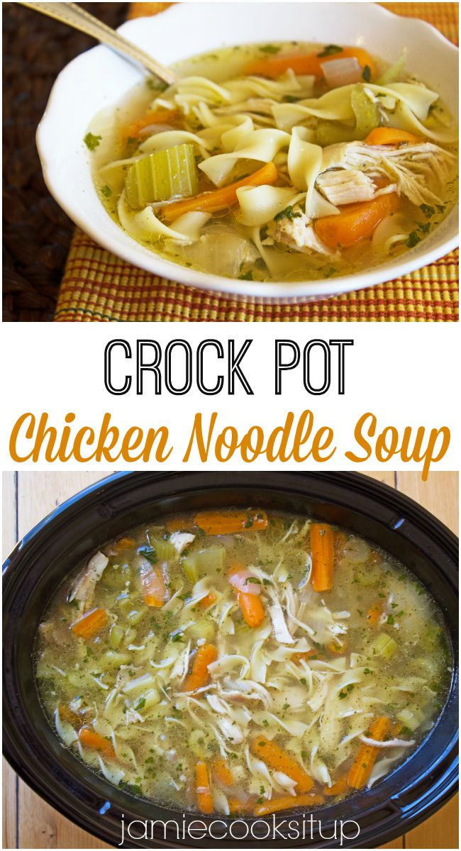 Chicken Noodle Soup Crockpot
 Crock Pot Chicken Noodle Soup