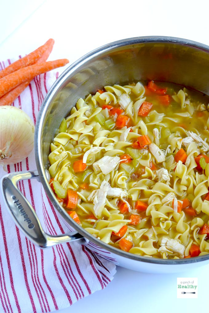 Chicken Noodle Soup From Scratch
 Chicken Noodle Soup from Scratch A Pinch of Healthy