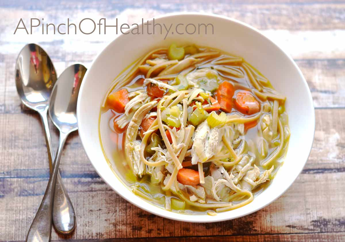 Chicken Noodle Soup From Scratch
 Chicken Noodle Soup from Scratch A Pinch of Healthy