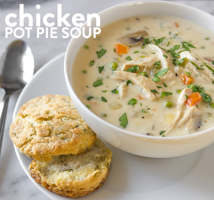 Chicken Pot Pie Soup Recipe
 Homemade Creamy Chicken Pot Pie Soup Recipe from Scratch