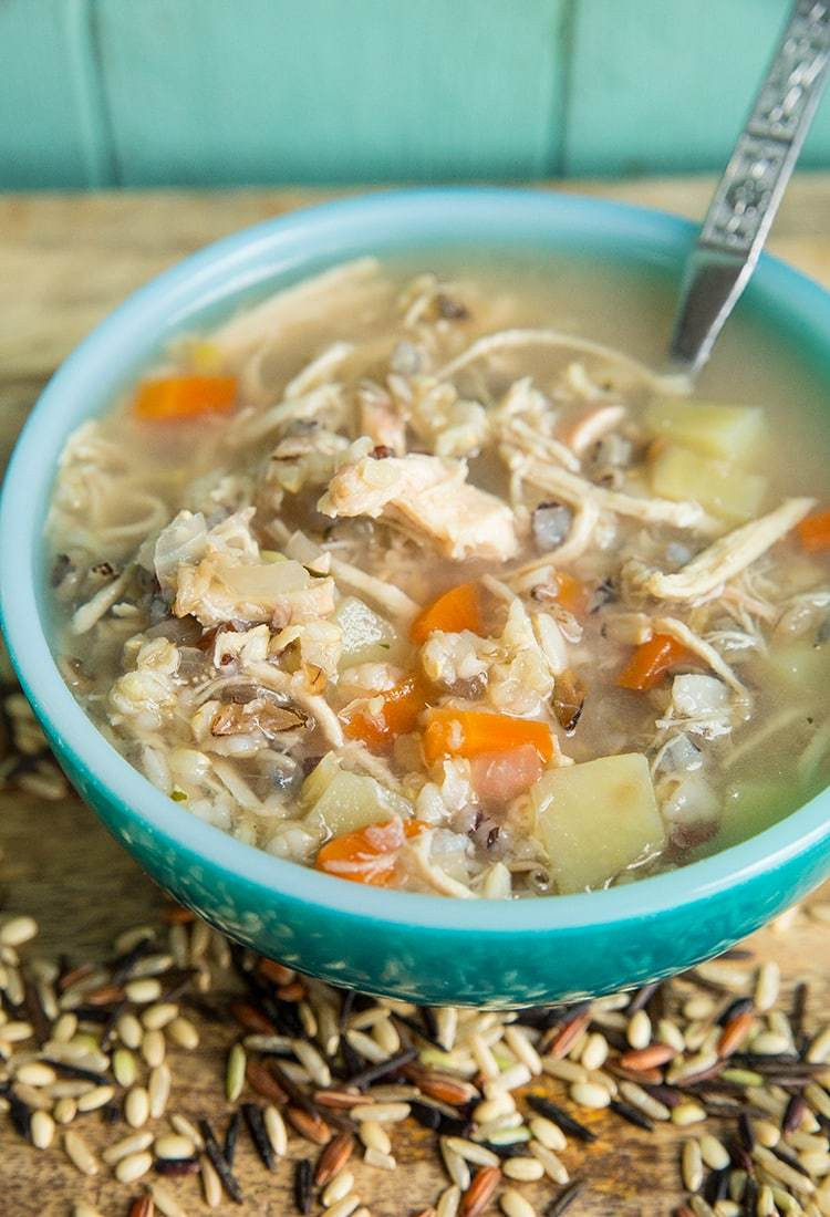 Chicken Rice Soup Instant Pot
 Instant Pot Slow Cooker Chicken & Wild Rice Soup No