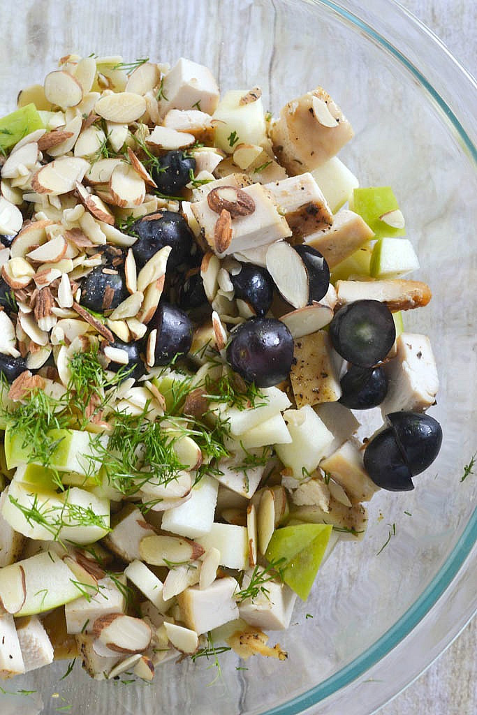 Chicken Salad With Apples
 chicken salad recipe with grapes and apples and almonds