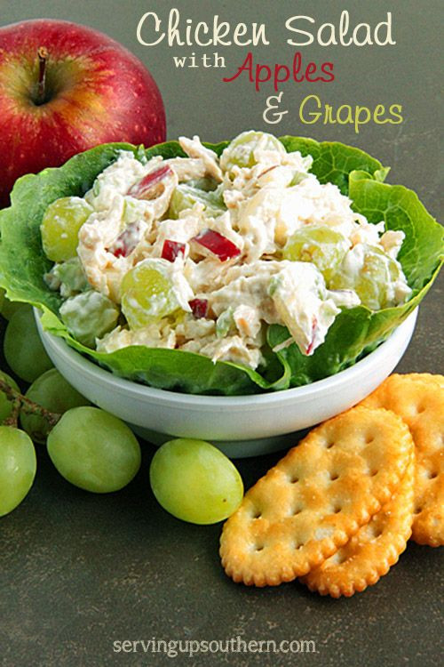 Chicken Salad With Apples
 Chicken Salad With Apples & Grapes Recipe in 2018