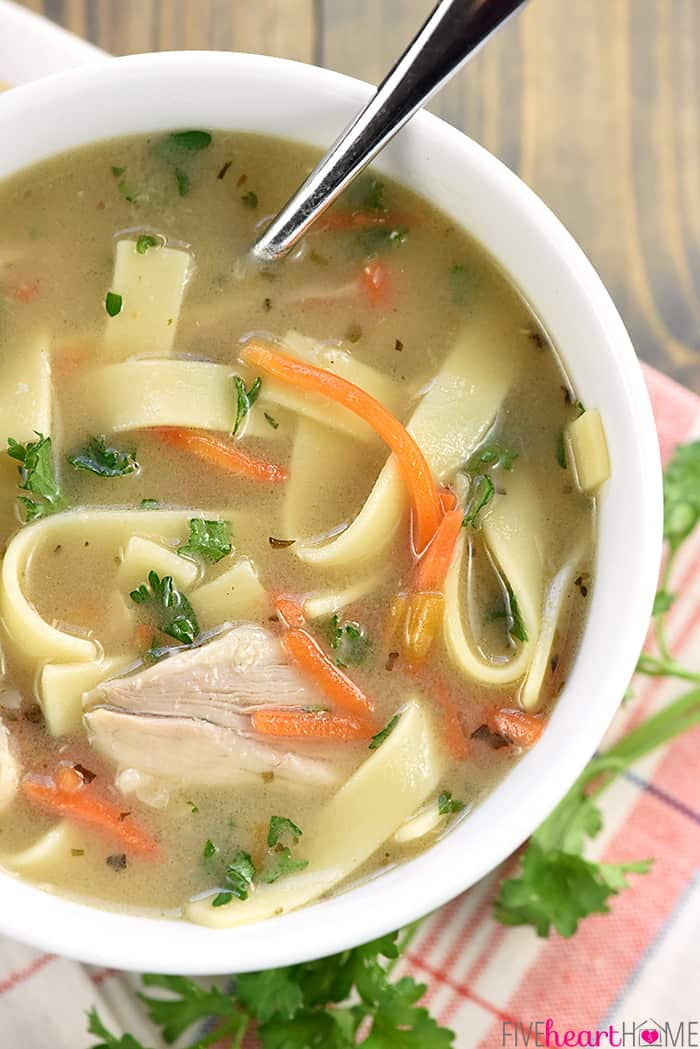 Chicken Soup For Cold
 chicken noodle soup recipe for colds and flu