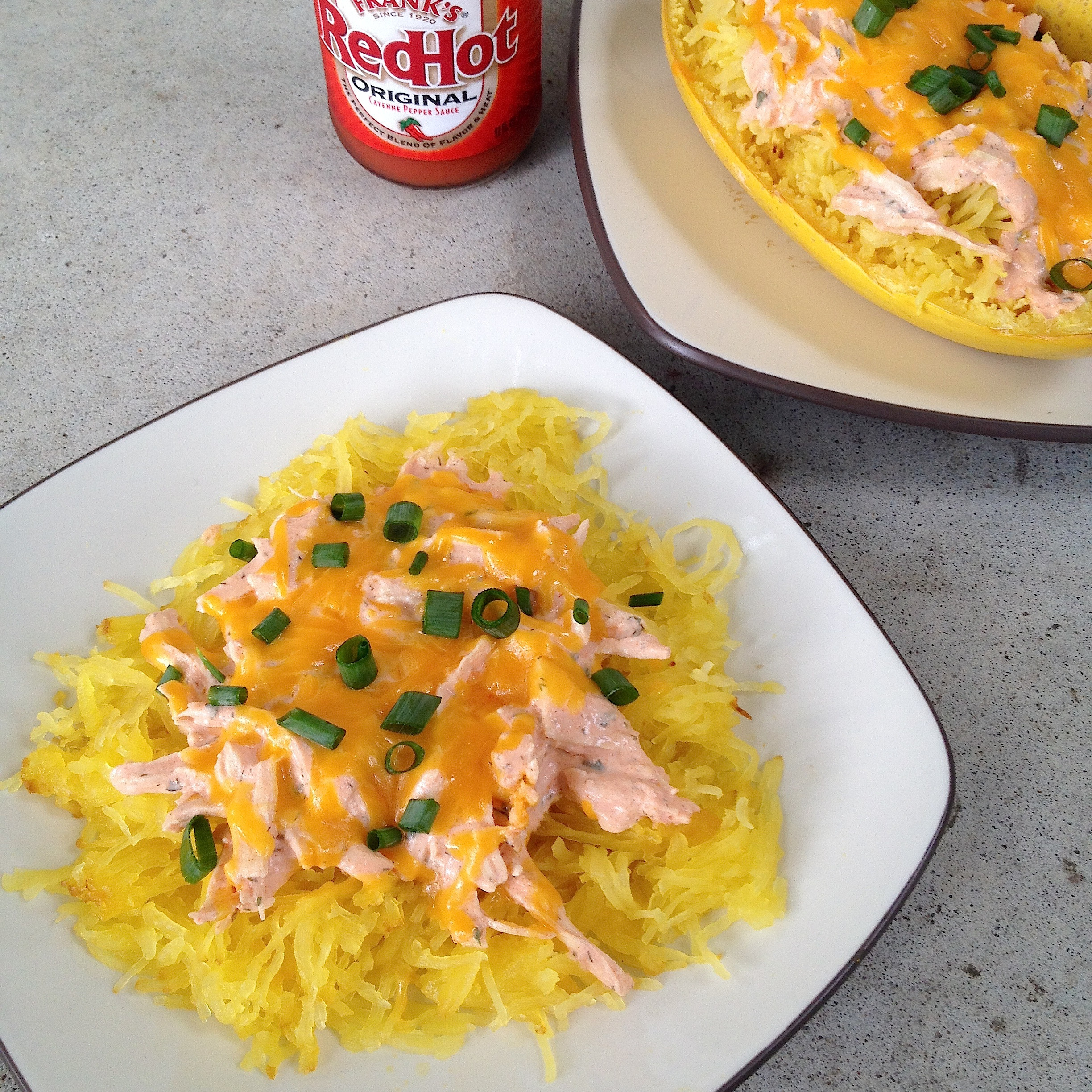 Chicken Spaghetti Squash
 Buffalo Chicken Spaghetti Squash