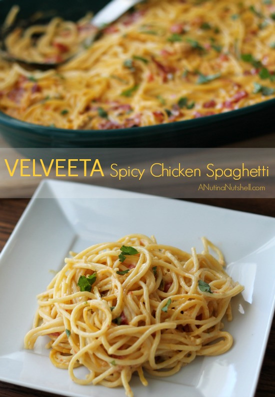Chicken Spaghetti With Velveeta
 VELVEETA Spicy Chicken Spaghetti Eat Move Make