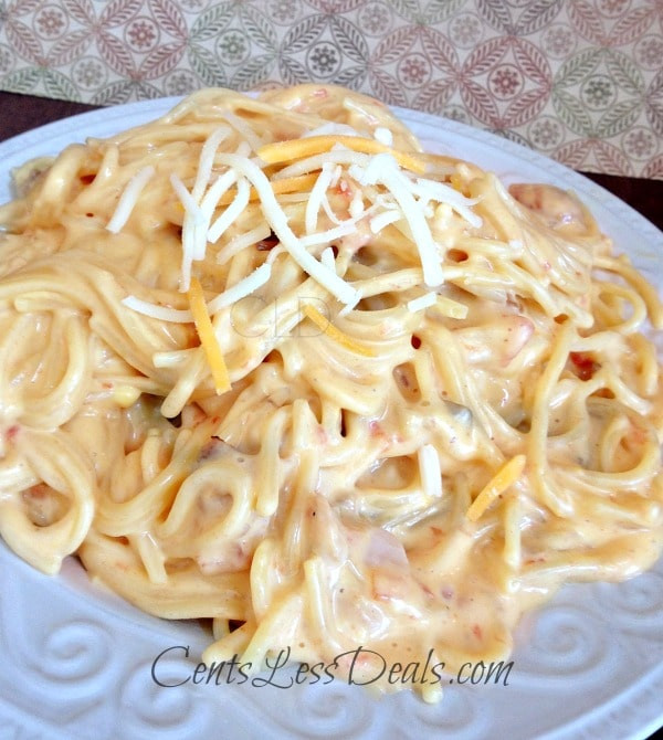 Chicken Spaghetti With Velveeta
 Easy Chicken Spaghetti on the Stovetop or CrockPot