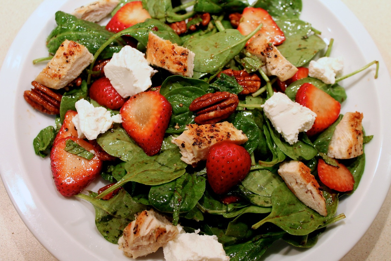 Chicken Spinach Salad
 Cook In Dine Out Chicken Strawberry Spinach Salad