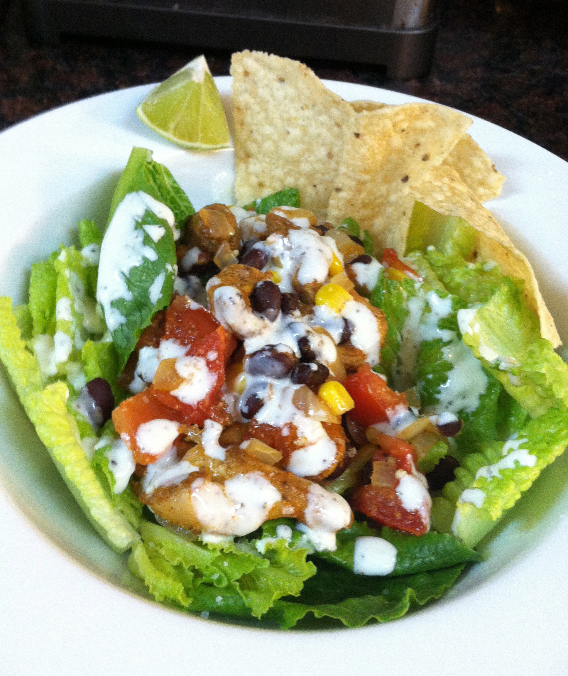 Chicken Taco Salad Recipe
 Chicken Taco Salad Recipe with Creamy Lime Dressing