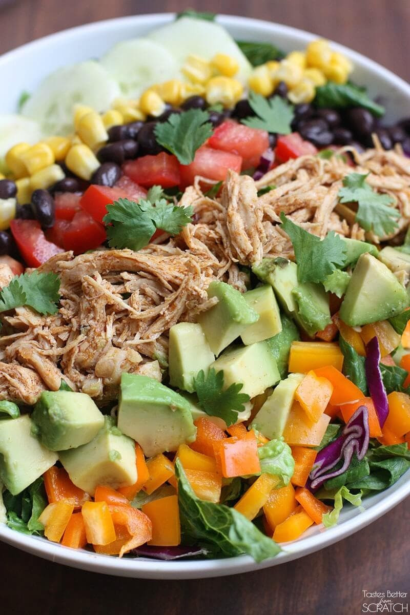 Chicken Taco Salad Recipe
 Shredded Chicken Taco Salad I Heart Nap Time