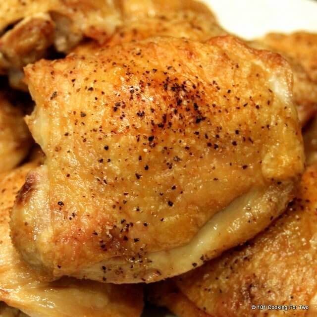 Chicken Thighs Temperature
 Crispy Oven Baked Chicken Thighs