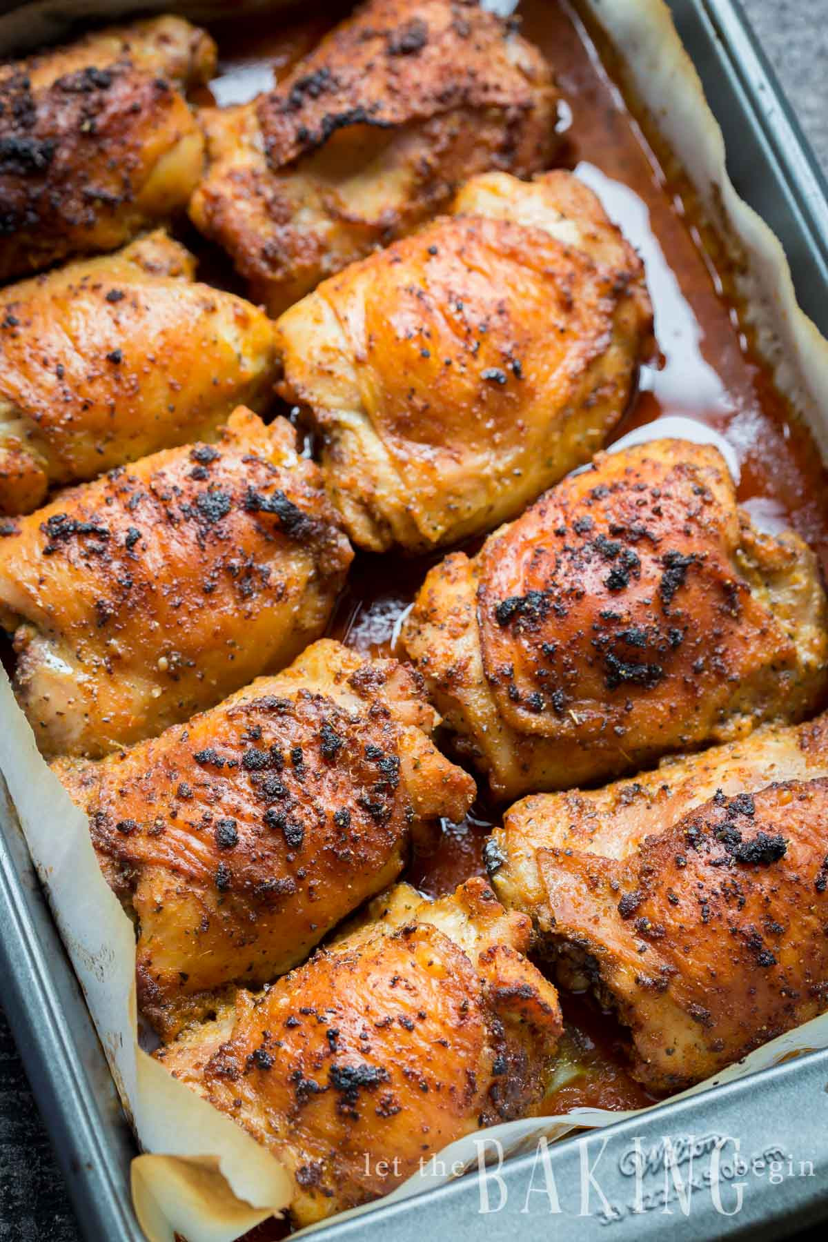 Chicken Thighs Temperature
 Garlic Ranch Baked Chicken Thighs Let the Baking Begin