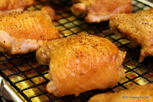 Chicken Thighs Temperature
 Crispy Oven Baked Chicken Thighs