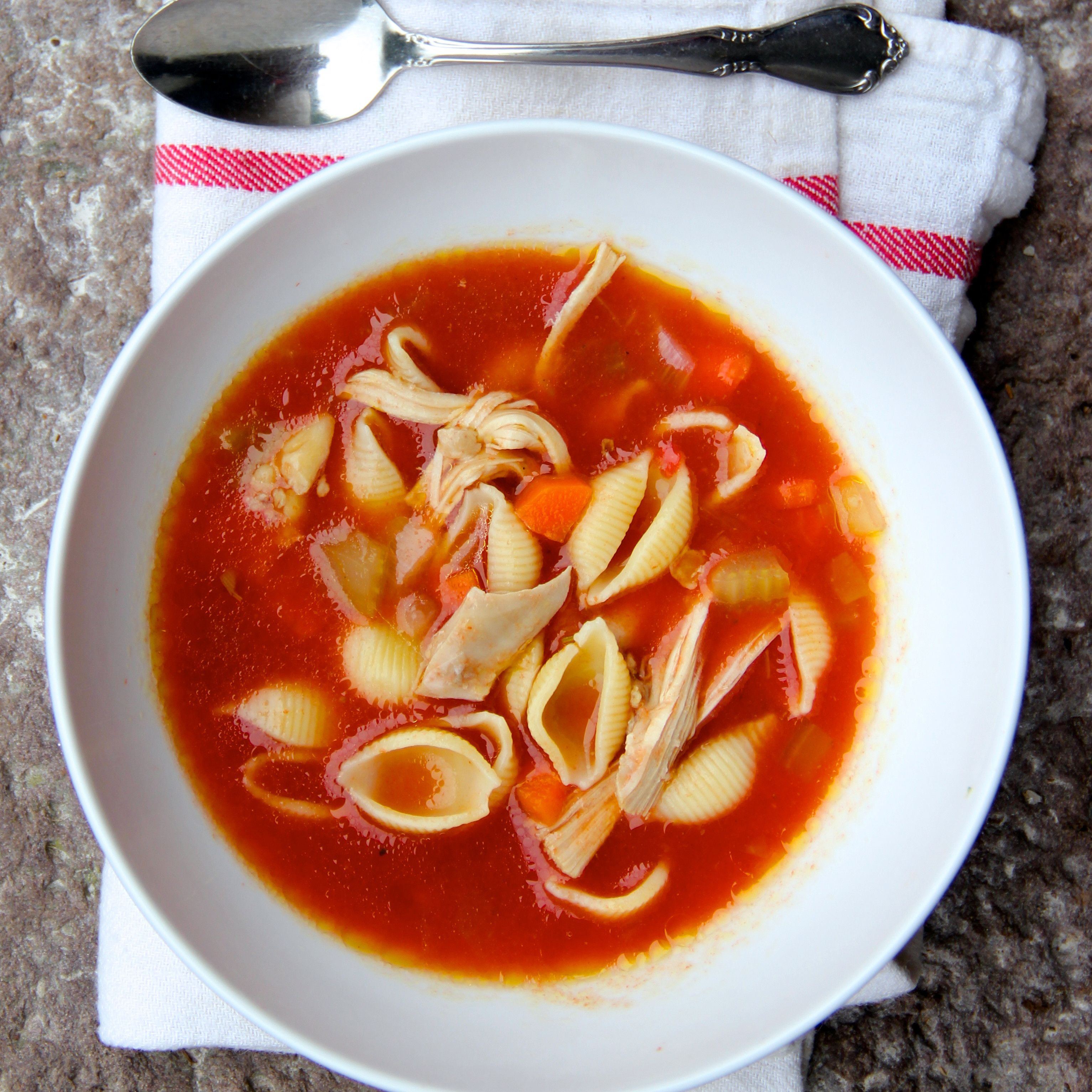 Chicken Tomato Soup
 Tomato Chicken Noodle Soup Recipe Ian Knauer